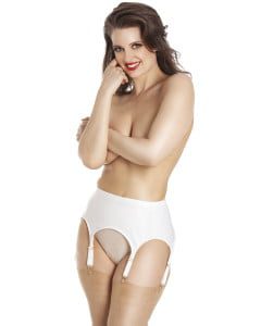 Gio Desire - Satin 6 Strap Suspender Belt
