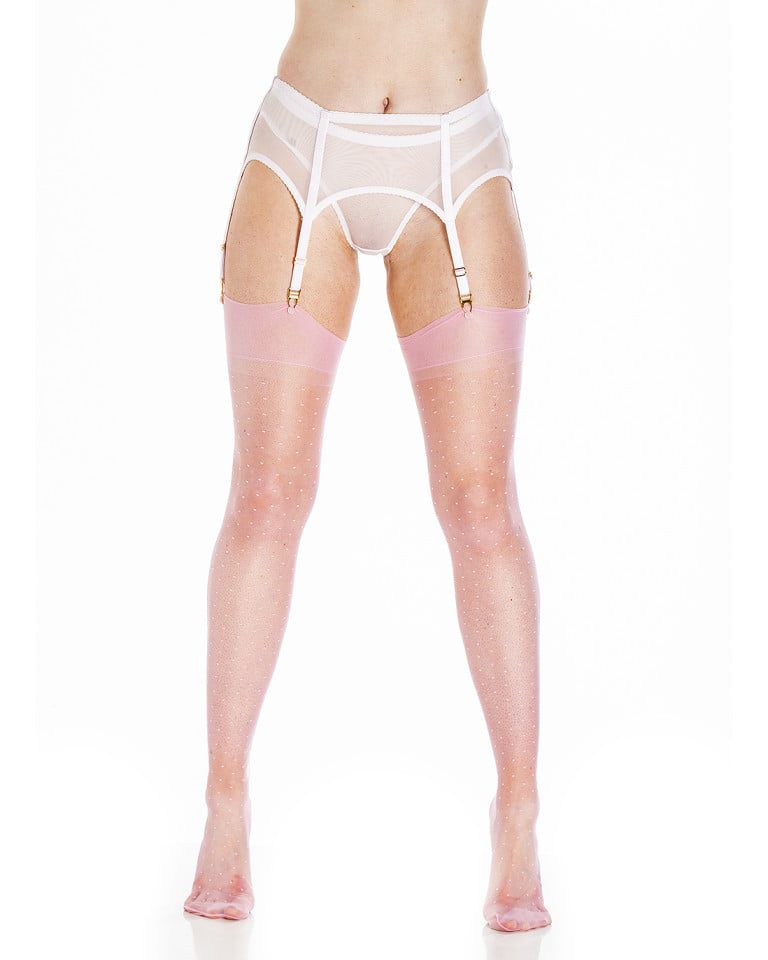 Bubblegum Pink Limited Edition – Fully Fashioned Charleston Heel Stockings