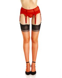 Burnt Copper Limited Edition – Fully Fashioned Full Contrast Harmony Point Heel Stockings