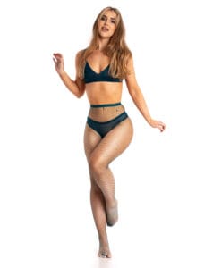 Teal – Marseille Fishnet Tights